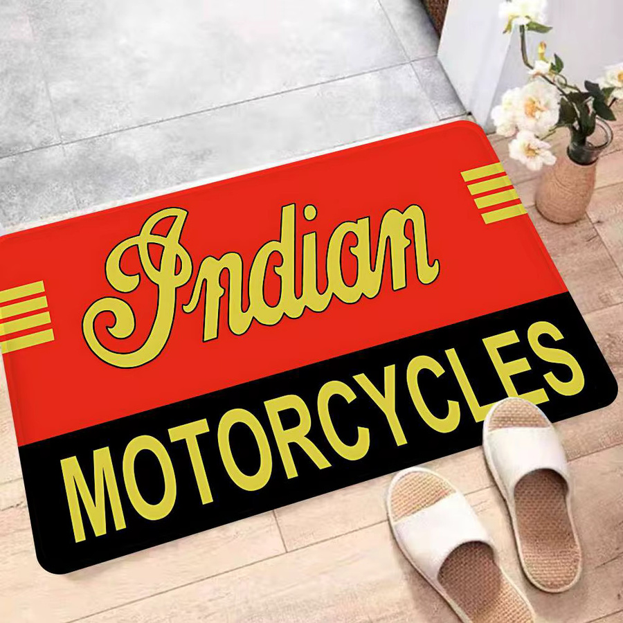 Potdemiel Indian Motorcycle Fußmatte, rutschfest und waschbar, Mehrfarbig, B/T: 60 x 40 cm - Bild 2