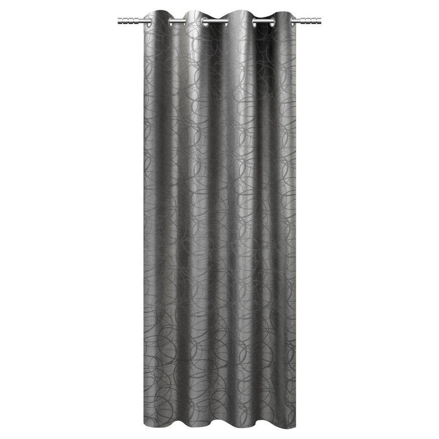 POCOline Ösenvorhang Eaton in Silber, Breite: 140 cm, Höhe: 245 cm - Bild 3