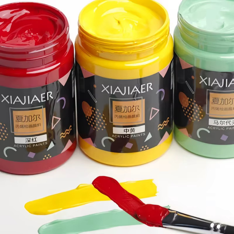 Xiajiaer Acrylfarbe Set mit 26 Farben für Wandmalerei und DIY-Kunstprojekte, 300 ml pro Flasche - Bild 4