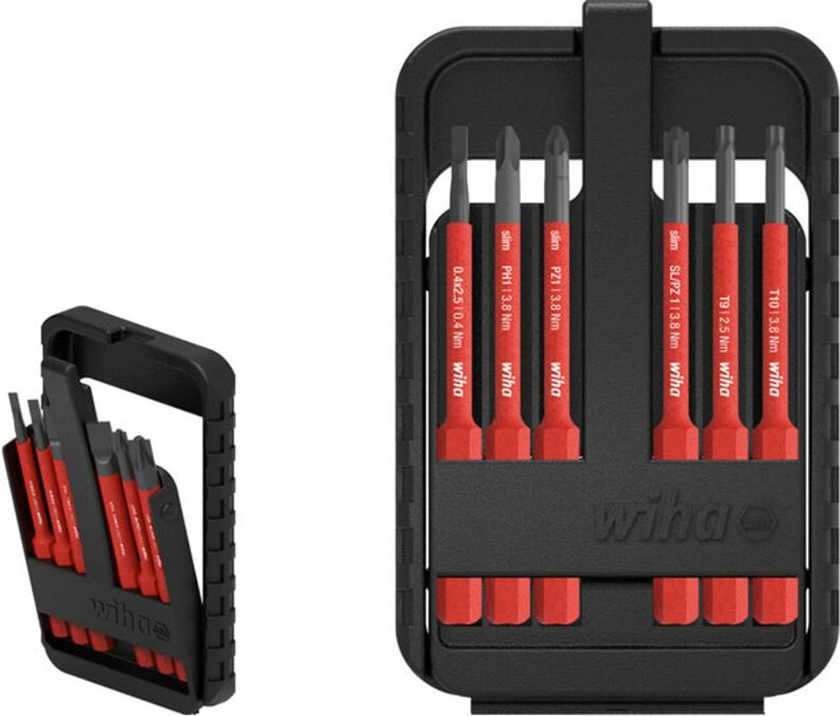 Wiha slimBit electric Bit-Set gemischt, 6-teilig, rot/gelb - Bild 2
