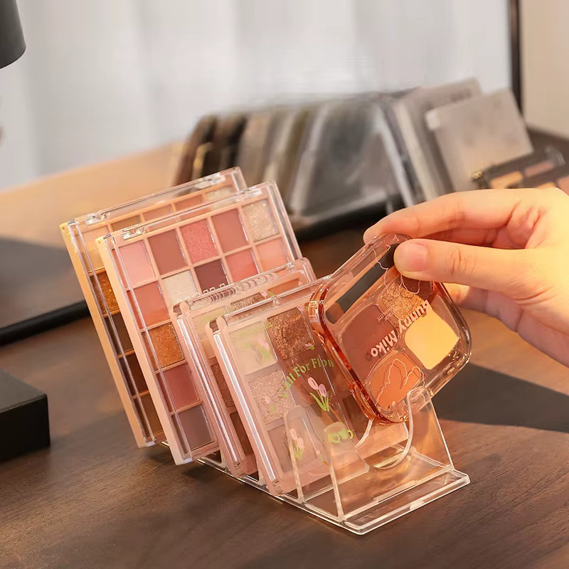 Transparenter Kosmetik Organizer aus Kunststoff für Lidschatten und Make-up als Desktop Display-Rack - Bild 6