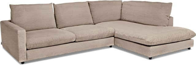 Polsterecke Sansibar Dagebüll in Beige mit Cord-Bezug, L-Form, Rechtsausrichtung, B/T/H: 321 x 228 x 84 cm - Bild 1