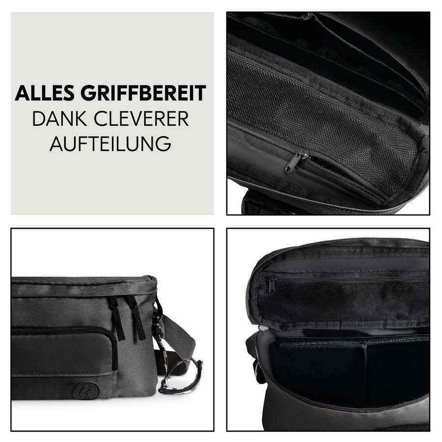 Hauck Universal Kinderwagen Organizer und Bauchtasche in Schwarz - Bild 4