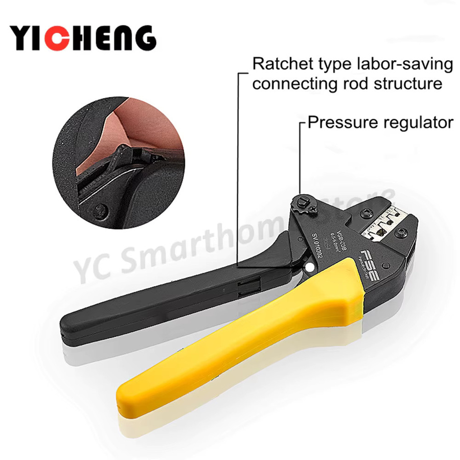 ZHENGYICHENG Ratschen-Crimpzange VSB-03B für nicht isolierte offene Stecker - Bild 2