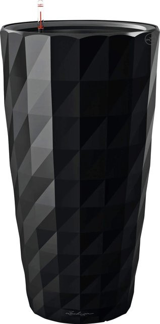 Lechuza Pflanzsäule Diamante Premium Schwarz Hochglanz mit Bewässerungssystem Durchmesser: 40 cm - Bild 1