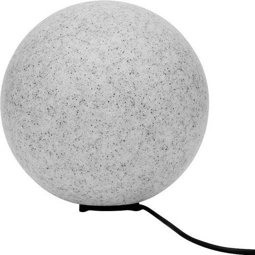 MegaLight D3835 SHINING STONE 38 Kugelleuchte für Außen und Innen mit Stein-Optik, E27, Grau-Weiß - Bild 1