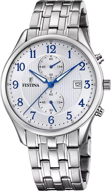 Festina Chronograph, Quarz, Edelstahl, 42 mm, Herren - Bild 1
