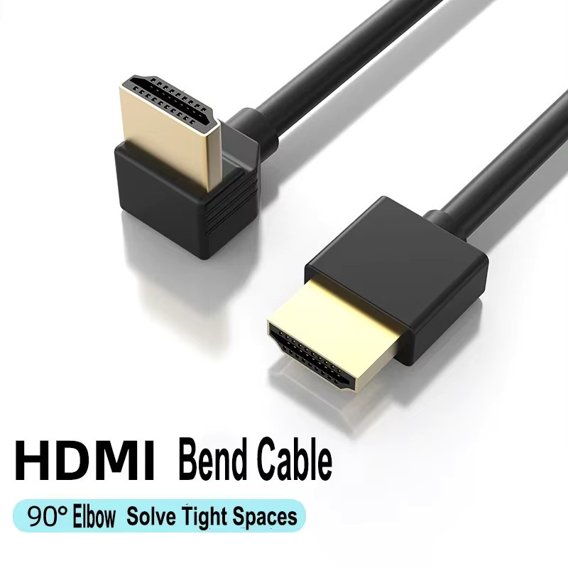 HENRYSIN HDMI 2.0 Kabel mit 90-Grad-Winkel in Schwarz für 4K und 3D - Bild 3