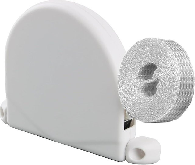 Selve Riemenwickler für Rollladensteuerung mit 180 Grad drehbarem Scharnier und Oberflächenmontage, Farbe: Weiß, inklusive Riemen 14 mm x 5 m - Bild 1