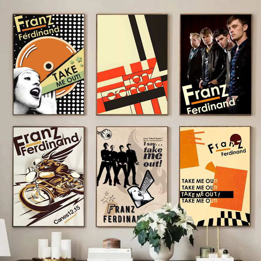 Franz Ferdinand Poster Aufkleber als wasserfeste Wandkunst in Mehrfarbig für dein Wohnzimmer oder Schlafzimmer - Bild 2
