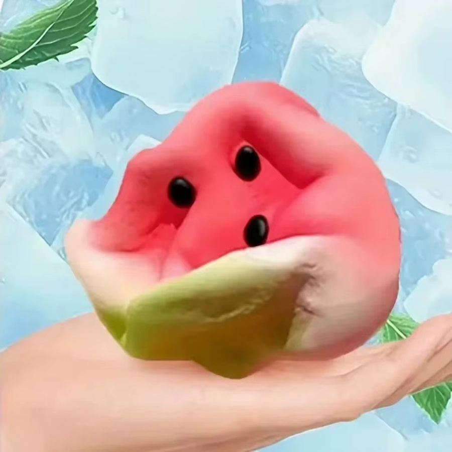 Anti-Stress Frucht-Squishy, Wassermelonen-Fidget-Spielzeug - Bild 4