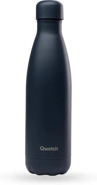 Isolierflasche Qwetch Originals in Grau und Blau Matt - Bild 1