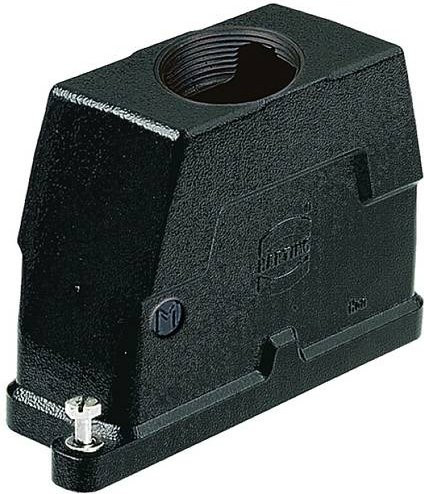 Harting Tüllengehäuse 19400160414 in Schwarz aus Aluminium - Bild 1