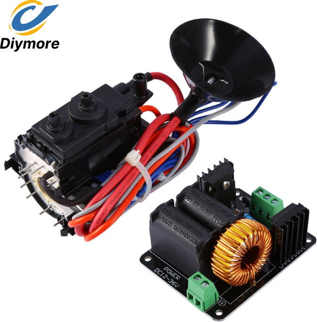 diymore ZVS Tesla Spule Treiberplatine für Flyback Zündtreiber und SGTC Marx Generatoren, Schwarz/Mehrfarbig - Bild 1