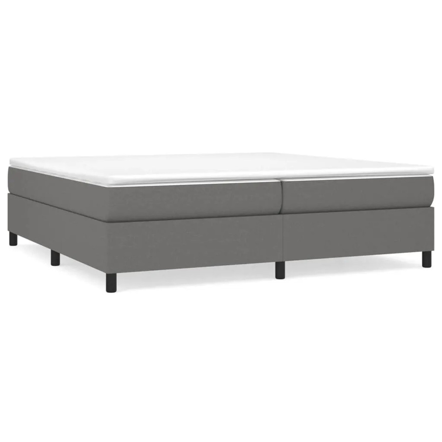 vidaXL Boxspringbett in Grau mit Stoffbezug, B/T/H: 200 x 200 x 35 cm - Bild 2