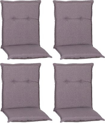 Beo Sitzauflage Tanana für Niedriglehner, 4er-Set, Hellgrau, B/T/H: 98 x 46 x 8 cm - Bild 1