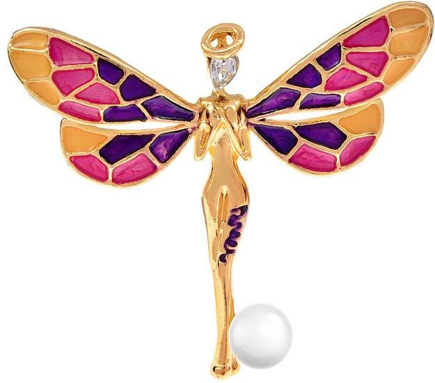 YIRAN Jewelry Brosche Libelle, Emaille, Bunt, Damen - Bild 1