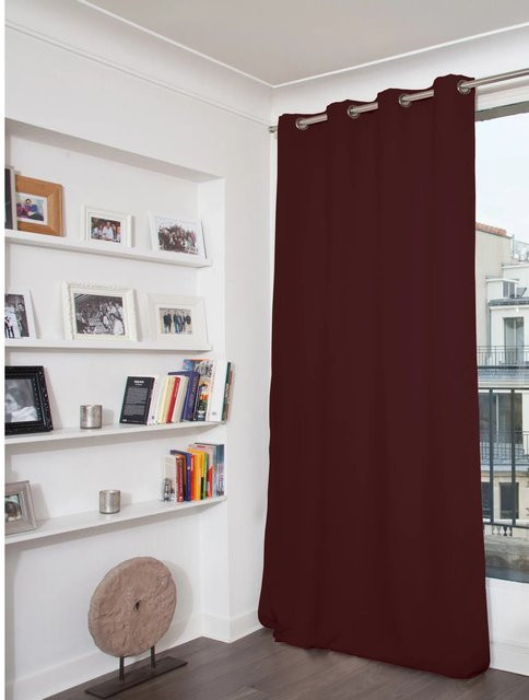 Moondream Verdunkelungsvorhang Bordeaux mit Ösen, Breite: 145 cm, Höhe: 260 cm - Bild 1