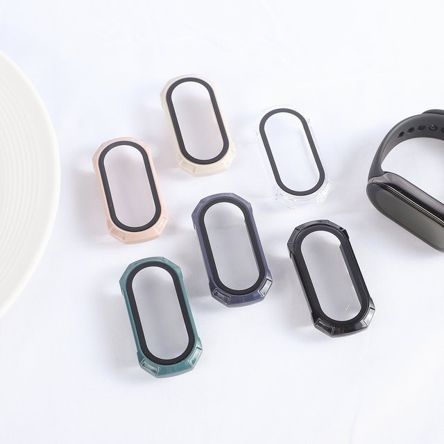 LCAPLE Schutzhülle für Xiaomi Mi Band 9, Silikon, beige, Unisex - Bild 1