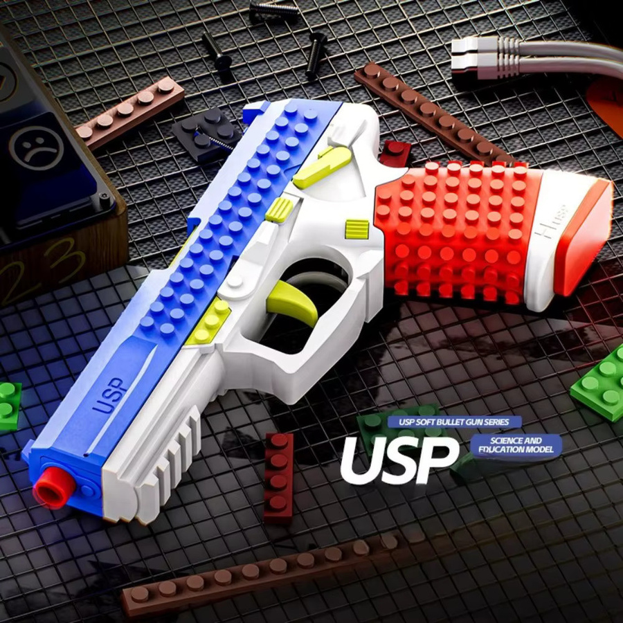 CTMA USP Soft Bullet Gun, Spielzeug, Schaumstoff, Rot, Gelb, Bunt / Mehrfarbig - Bild 4