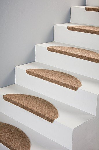 Jotex Treppenstufenmatten 15er-Pack Beige aus Polypropylen mit halbrunder Kante - Bild 1