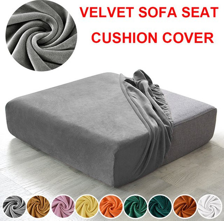 BRHUIXUE Elastischer Samt Sofa Kissenbezug in Weinrot für L-Form Ecksofa und Sessel
