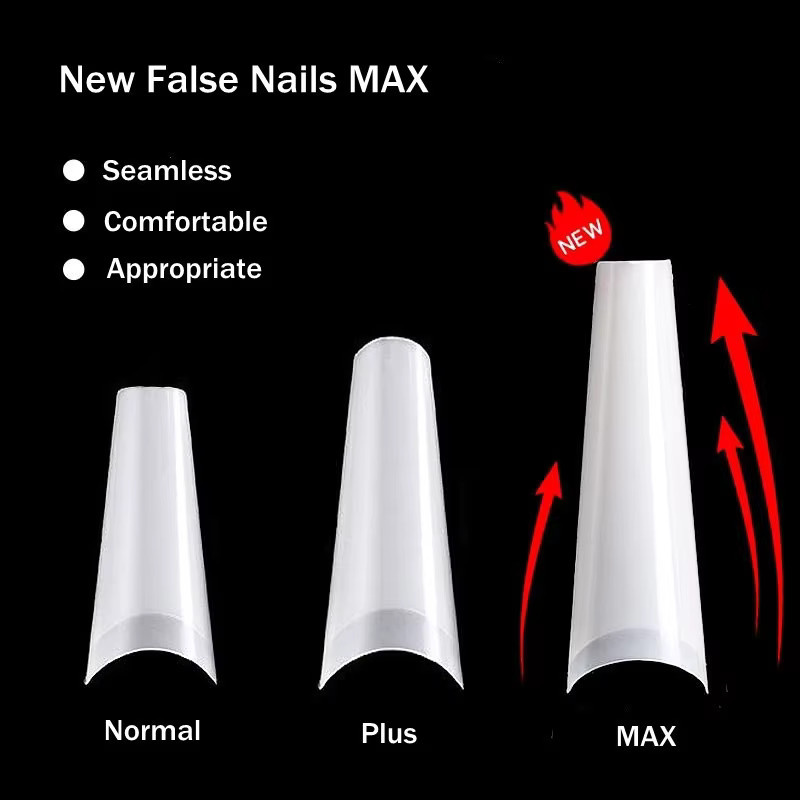 TFSCLOIN Nagel Tipps, Klar/Natur, 504 Stück, C-Kurve, Unisex - Bild 5