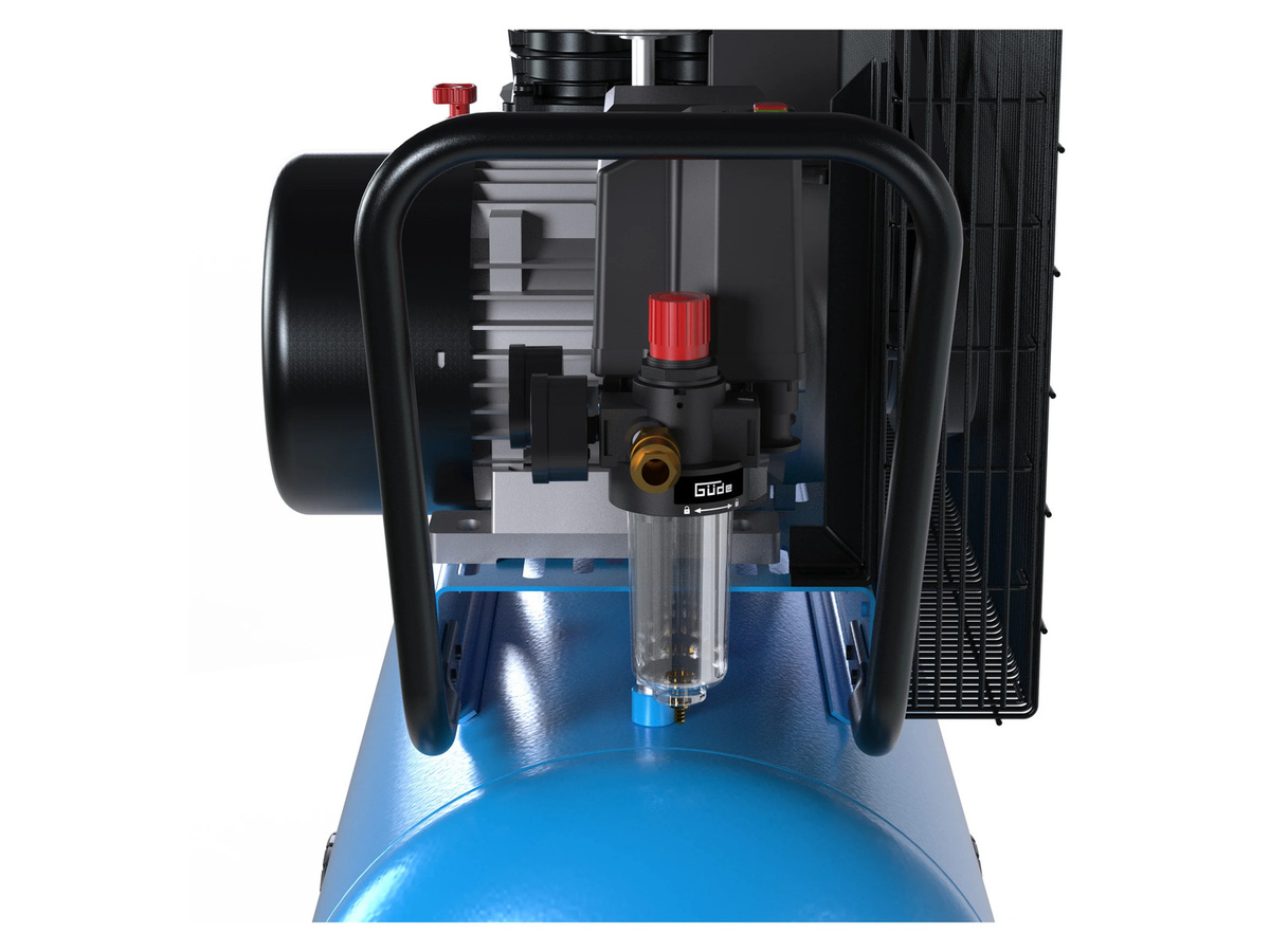 Güde Kompressor 700/10/100 mit 2-Zylinder-Aggregat in Blau - Bild 4
