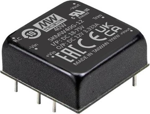 MEAN WELL MW SKMW40G-05 DC/DC-Wandler 40W Schwarz mit 1 Ausgang - Bild 1
