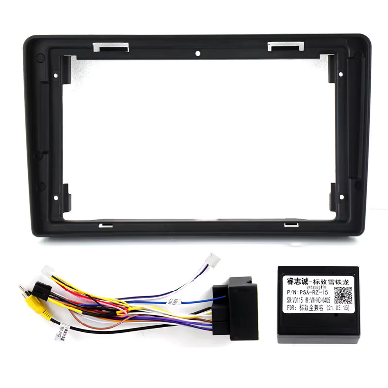 MEKEDE Multimedia-Player Auto Panel Kit Lünette Rahmen mit Canbus für Citroen Berlingo 2013-2017, 9 Zoll, Schwarz - Bild 5