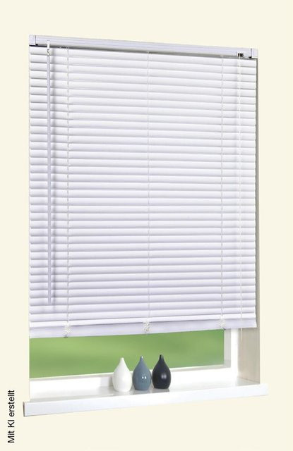 Sensation PVC-Jalousie in Weiß, Breite: 90 cm, Höhe: 210 cm - Bild 1
