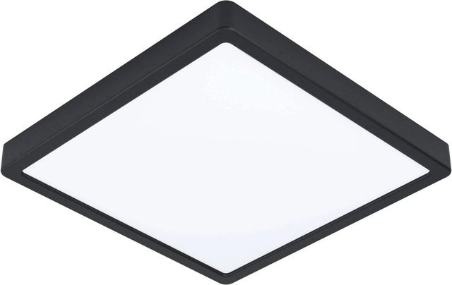 Eglo LED Aufbauleuchte Fueva quadratisch Weiß-Schwarz 20,5W - Bild 1