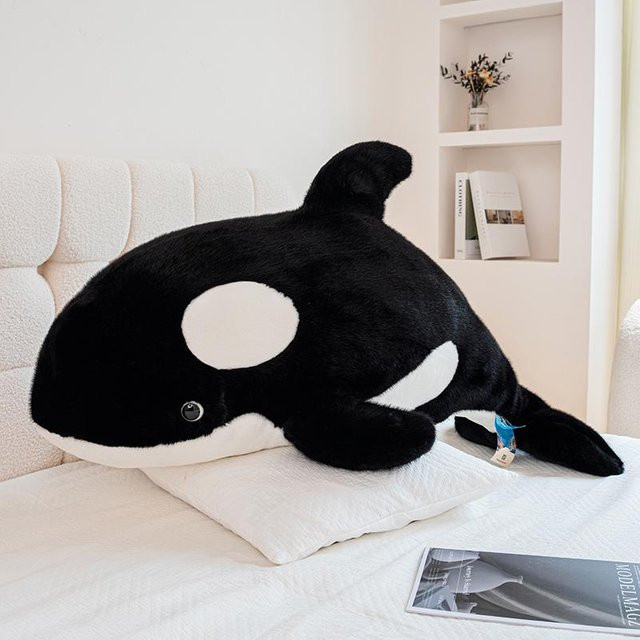 Yiran Health & Beauty Tiefsee Tiere Plüsch, Blauwal Hai Seelöwe Orca Delfin, 35cm - Bild 1
