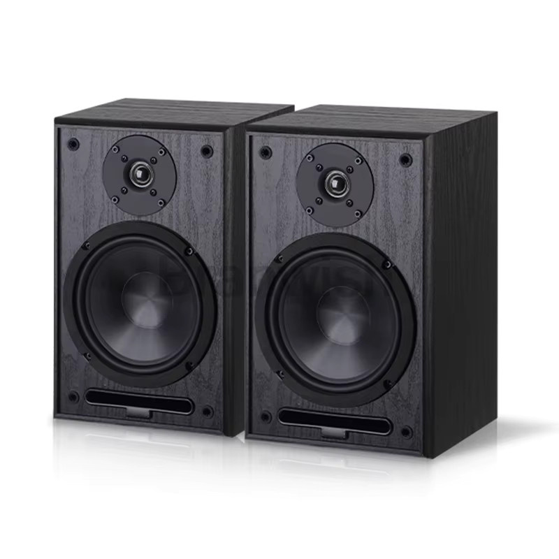 Branwish Passive Regallautsprecher in Schwarz, 6,5-Zoll Zwei-Wege-Surround-Sound Soundbox mit 100W*2 und 8 Ohm für Heimkino und Studio - Bild 5