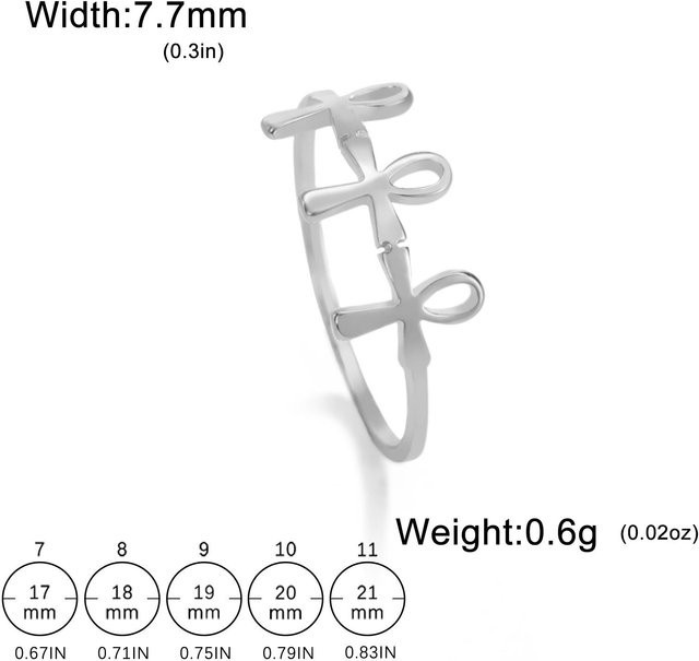 YULIN Ring Edelstahl, Silber, Damen - Bild 1