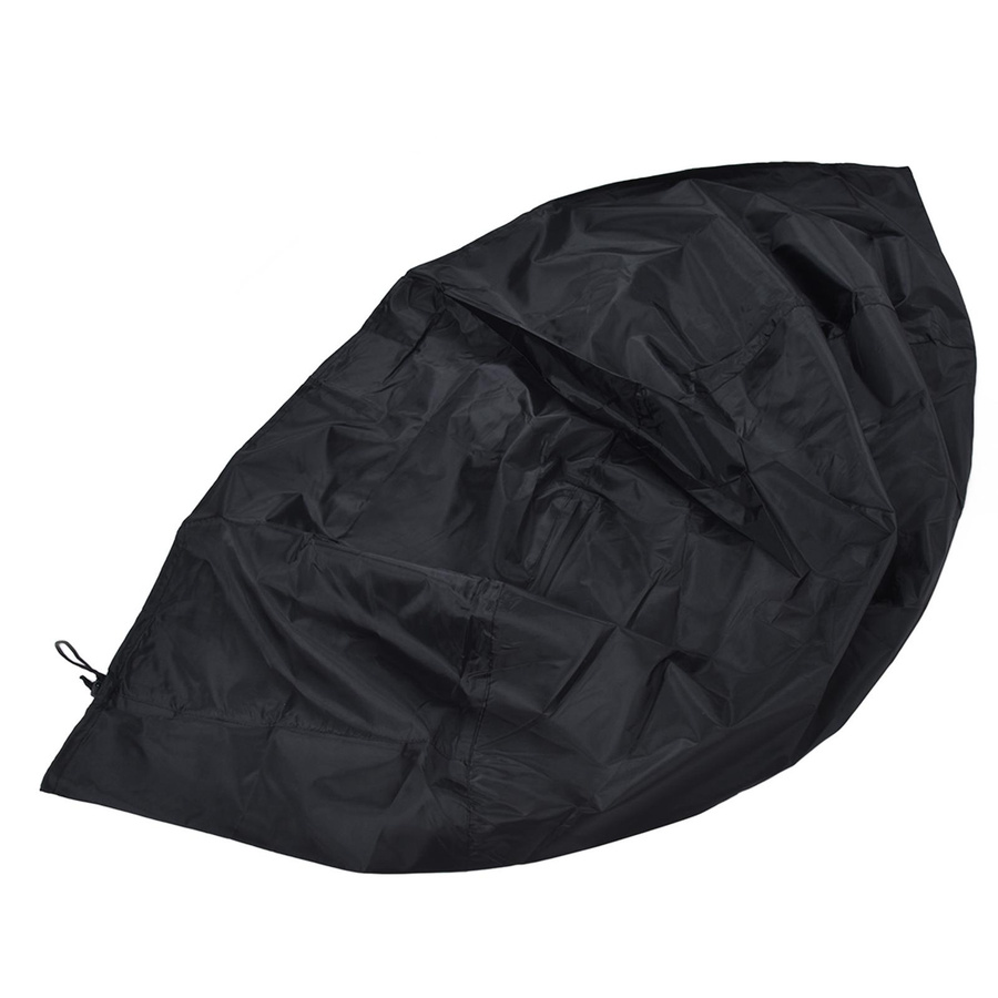 mfySpace Feuerstellenabdeckung Rund aus Polyester, Schwarz, Wasserdicht und UV-Schutz für Outdoor-Feuerstellen und Kamine - Bild 3