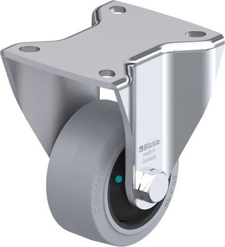 Blickle Bockrolle BH-POEV 82KFD-SG in Schwarz-Grau mit 80 mm Rad-Durchmesser und 170 kg Tragfähigkeit - Bild 1
