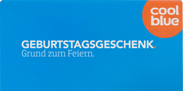 Coolblue Geschenkgutschein zum Geburtstag im Wert von 100 Euro in Blau - Bild 1