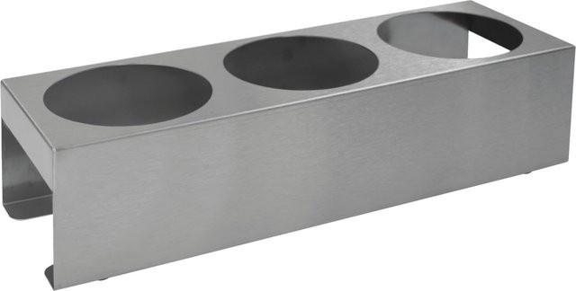 Schneider Dosierspender Ständer rund aus Edelstahl in Silber, L x B x H: 40 x 12 x 10 cm - Bild 1
