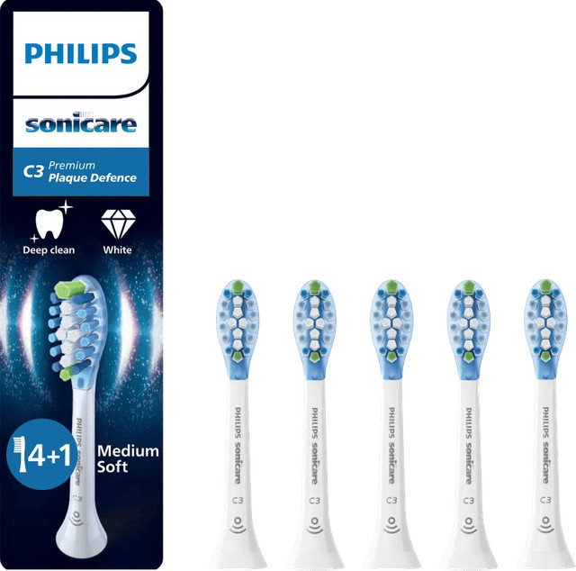 Philips Sonicare Premium Plaque Defense, Weiß, 5 Stück - Bild 1