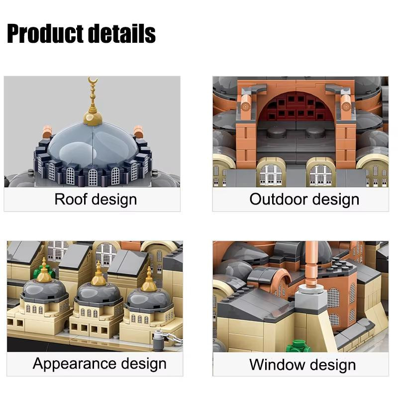 Linyi toy Istanbul Hagia Sophia Gebäude Bausteine Set 1436 Teile - Bild 2
