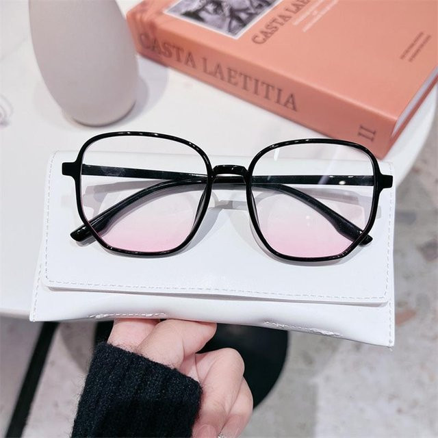 Anti Blau Licht Korrektionsbrille, square, pink, Kunststoff, Vollrand, Unisex - Bild 1