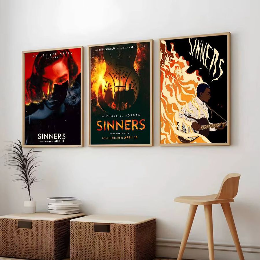 S-Sinners Leinwandgemälde mit Vampirmotiv in Multicolor, Wanddekoration für Wohnzimmer und Schlafzimmer - Bild 2