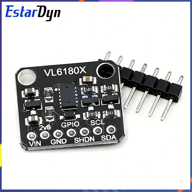 Estardyn VL6180X Entfernungsmesser Optisches Abstandsmessmodul mit I2C-Schnittstelle in Schwarz - Bild 1