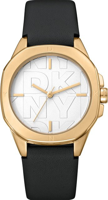 DKNY Damenuhr Brooklyn Midi, Quarz, Edelstahl, 34 mm, Silber - Bild 1