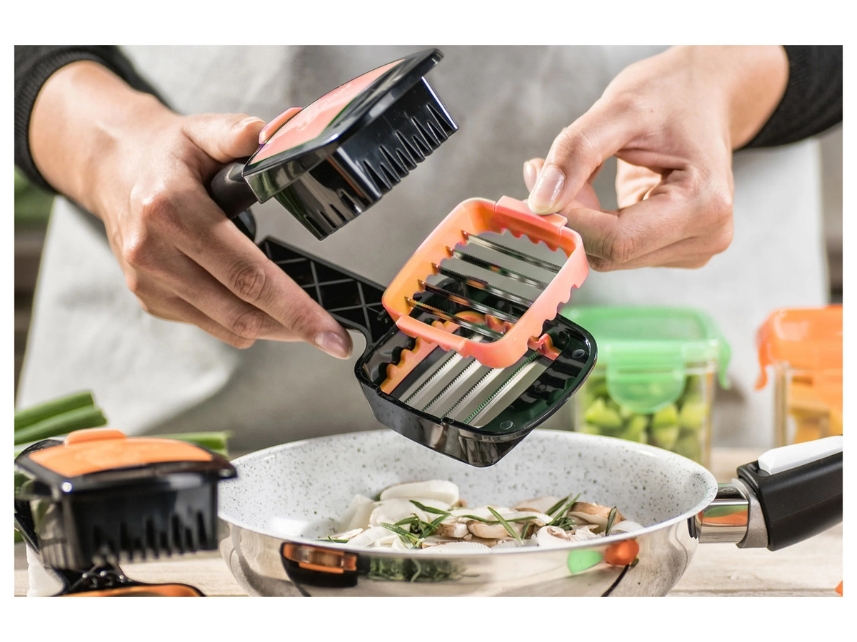 GENIUS NICER DICER Zerkleinerer Quick, 5-teilig, orange - Bild 4