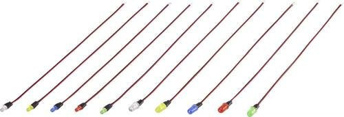 TRU COMPONENTS TC-6649284 LED-Sortiment Rund in 3 mm und 5 mm mit den Farben Gelb, Blau, Rot, Grün und Weiß - Bild 1