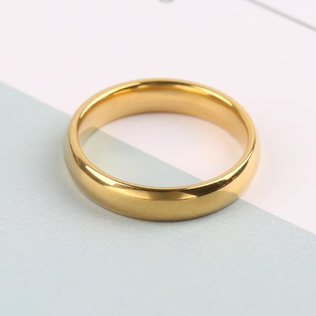 Lucky Star Jewelry Ringe Edelstahl, Gold, Unisex - Bild 1