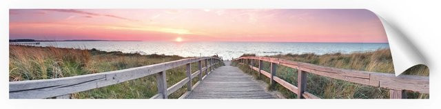 Myspotti Küchenrückwandfolie Ostseestrand in Tile-Look, selbstklebend, multicolor, B: 280 cm, H: 60 cm - Bild 1