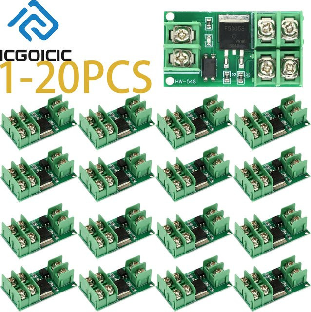 DC 5–36 V MOSFET-Schaltmodul Hochstrom-PWM-Controller für LED-Streifen, Gleichstrommotoren und Wasserpumpen, Farbe: Grün - Bild 1